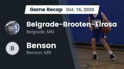 Recap: Belgrade-Brooten-Elrosa  vs. Benson  2020