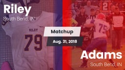Matchup: Riley vs. Adams  2018