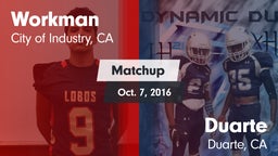 Matchup: Workman  vs. Duarte  2016