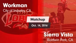 Matchup: Workman  vs. Sierra Vista  2016