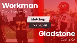 Matchup: Workman  vs. Gladstone  2017