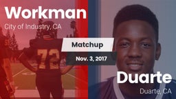 Matchup: Workman  vs. Duarte  2017