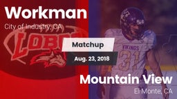 Matchup: Workman  vs. Mountain View  2018