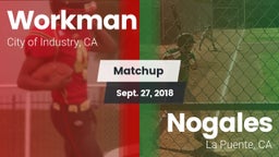 Matchup: Workman  vs. Nogales  2018