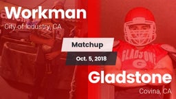 Matchup: Workman  vs. Gladstone  2018