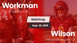 Matchup: Workman  vs. Wilson  2019