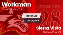Matchup: Workman  vs. Sierra Vista  2019