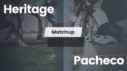 Matchup: Heritage vs. Pacheco  2016