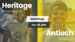 Matchup: Heritage vs. Antioch  2016