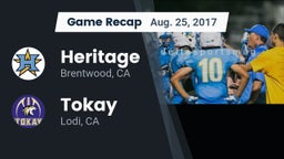 Recap: Heritage  vs. Tokay  2017