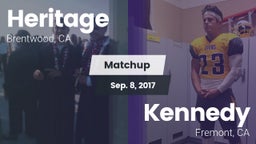 Matchup: Heritage vs. Kennedy  2017