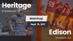 Matchup: Heritage vs. Edison  2017