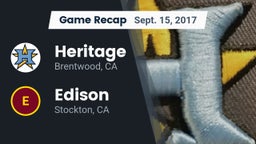 Recap: Heritage  vs. Edison  2017