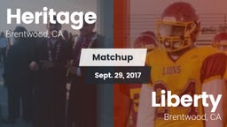 Matchup: Heritage vs. Liberty  2017