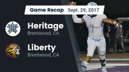 Recap: Heritage  vs. Liberty  2017