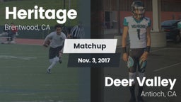 Matchup: Heritage vs. Deer Valley  2017