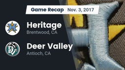 Recap: Heritage  vs. Deer Valley  2017