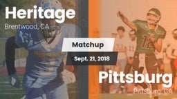 Matchup: Heritage vs. Pittsburg  2018