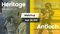Matchup: Heritage vs. Antioch  2018