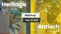 Matchup: Heritage vs. Antioch  2019
