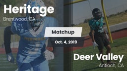 Matchup: Heritage vs. Deer Valley  2019