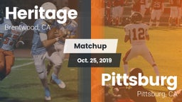 Matchup: Heritage vs. Pittsburg  2019