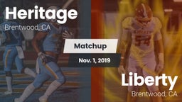 Matchup: Heritage vs. Liberty  2019