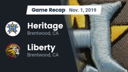 Recap: Heritage  vs. Liberty  2019