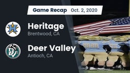 Recap: Heritage  vs. Deer Valley  2020