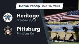 Recap: Heritage  vs. Pittsburg  2020