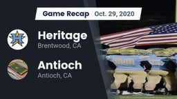 Recap: Heritage  vs. Antioch  2020