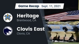 Recap: Heritage  vs. Clovis East  2021