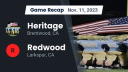 Recap: Heritage  vs. Redwood  2023