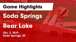 Soda Springs  vs Bear Lake Game Highlights - Oct. 2, 2019