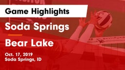 Soda Springs  vs Bear Lake Game Highlights - Oct. 17, 2019