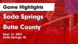 Soda Springs  vs Butte County  Game Highlights - Sept. 21, 2022