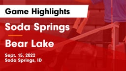 Soda Springs  vs Bear Lake Game Highlights - Sept. 15, 2022