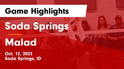 Soda Springs  vs Malad Game Highlights - Oct. 12, 2022