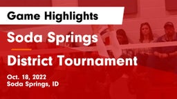 Soda Springs  vs District Tournament Game Highlights - Oct. 18, 2022