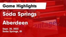 Soda Springs  vs Aberdeen  Game Highlights - Sept. 20, 2023