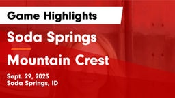Soda Springs  vs Mountain Crest  Game Highlights - Sept. 29, 2023