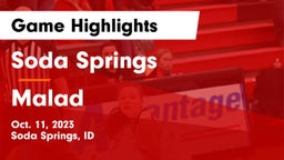 Soda Springs  vs Malad  Game Highlights - Oct. 11, 2023