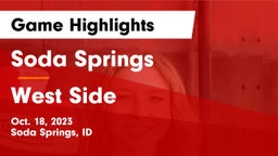 Soda Springs  vs West Side  Game Highlights - Oct. 18, 2023