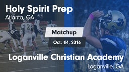 Matchup: Holy Spirit Prep vs. Loganville Christian Academy  2016