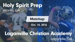 Matchup: Holy Spirit Prep vs. Loganville Christian Academy  2016