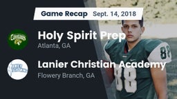 Recap: Holy Spirit Prep  vs. Lanier Christian Academy 2018