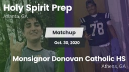 Matchup: Holy Spirit Prep vs. Monsignor Donovan Catholic HS 2020