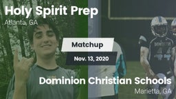 Matchup: Holy Spirit Prep vs. Dominion Christian Schools 2020