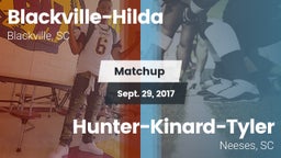 Matchup: Blackville-Hilda vs. Hunter-Kinard-Tyler  2017