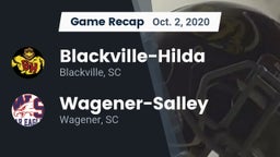 Recap: Blackville-Hilda  vs. Wagener-Salley  2020